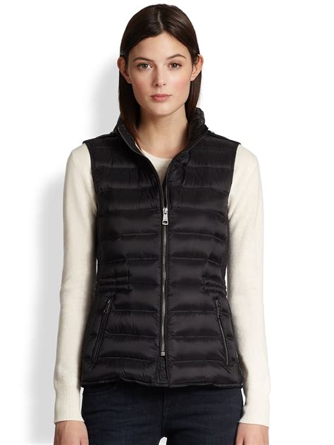 burberry puffer vest women's.